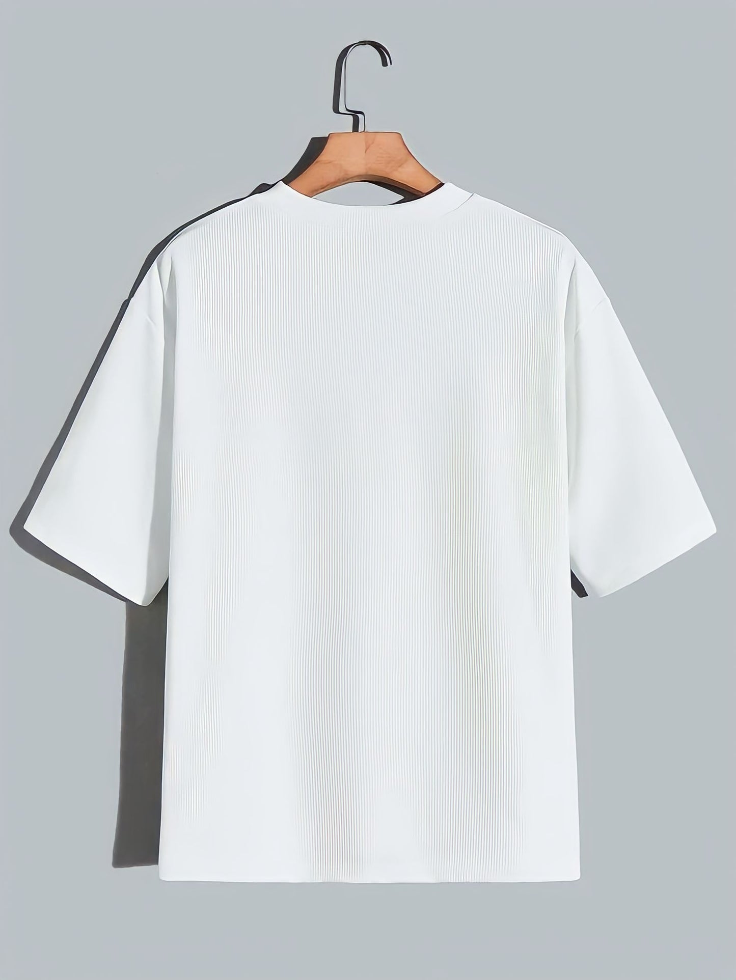 Premium White Drop Shoulder Oversized Men's T-Shirt