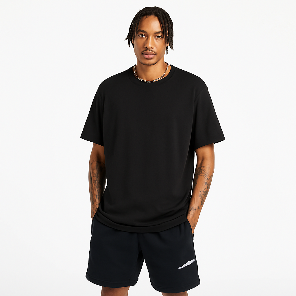Urban Drip Premium Beige Drop Shoulder Oversized Men's T-Shirt |