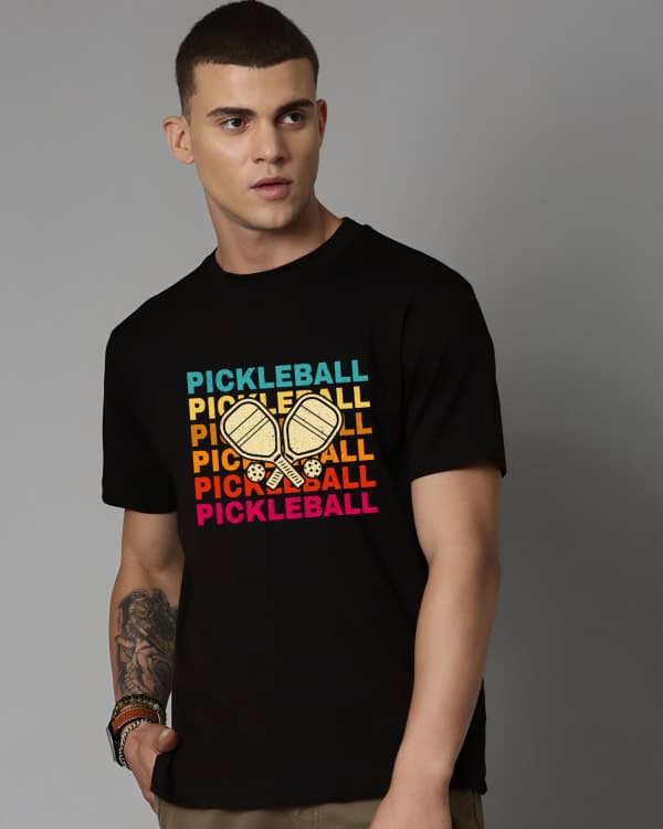 Pickleball Paddle Graphic Tee – Minimalist Sports Design – Urban Drip