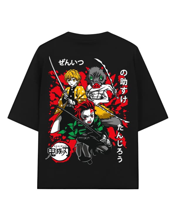 Demon Slayer Squad Oversized Anime Tshirt – Urban Drip Hashira