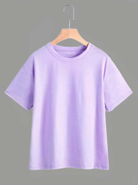 Premium Lavender Drop Shoulder Oversized Men's T-Shirt | 240 gsm